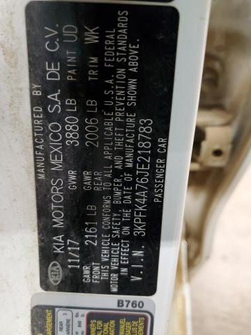 3KPFK4A76JE218783 KIA FORTE LX