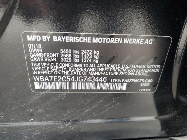 WBA7E2C54JG743446 BMW 740 I