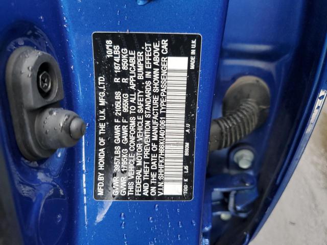 SHHFK7H66KU401061 Honda CIVIC EX