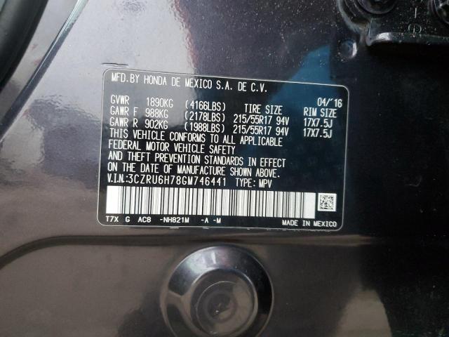 3CZRU6H78GM746441 Honda Hr-v Exl