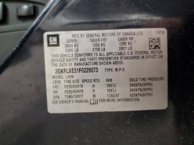 2GKFLXE31F6228073 GMC Terrain Slt