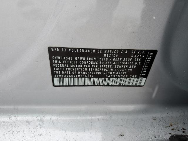 3VWFA7AU2FM515117 Volkswagen Golf Sportwagen Tdi S