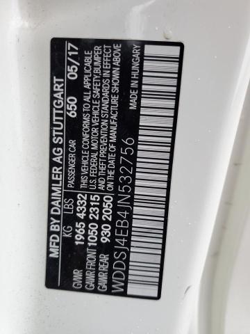 WDDSJ4EB4JN532756 Mercedes-Benz CLA 250
