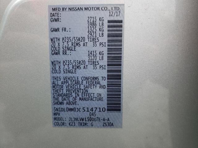 5N1DL0MM0JC514710 Infiniti QX60