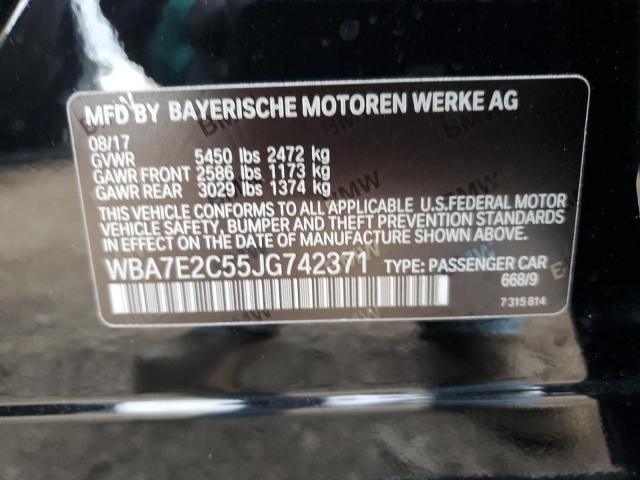 WBA7E2C55JG742371 BMW 740 I