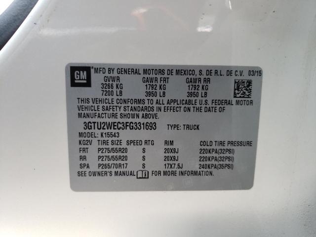 3GTU2WEC3FG331693 GMC Sierra K1500 Denali