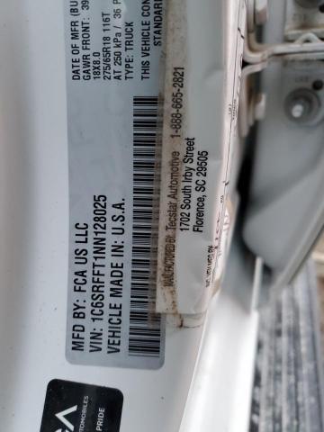 1C6SRFFT1NN128025 RAM 1500 Big Horn/lone Star