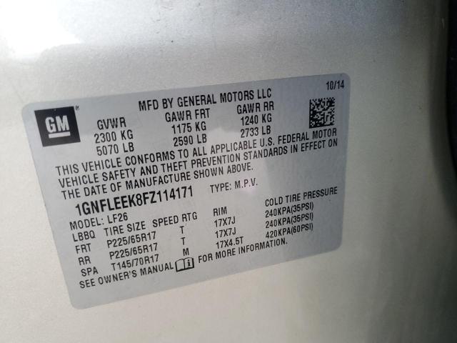 1GNFLEEK8FZ114171 Chevrolet EQUINOX LS