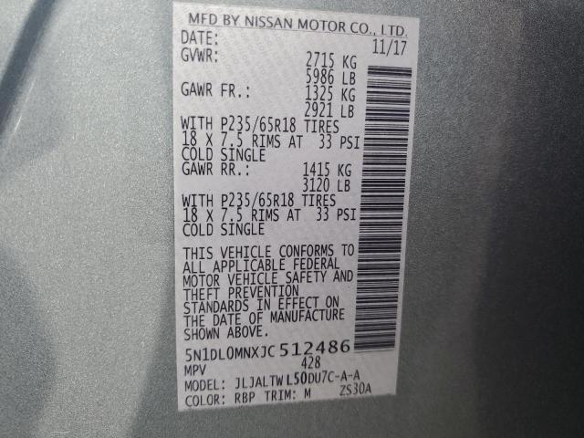 5N1DL0MNXJC512486 Infiniti QX60