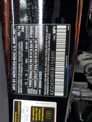 4JGDA5HB5JB155890 Mercedes-Benz Gle 350 4matic