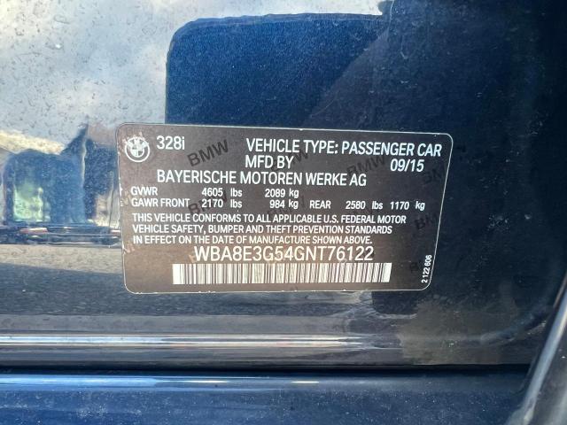 WBA8E3G54GNT76122 BMW 328 Xi Sulev
