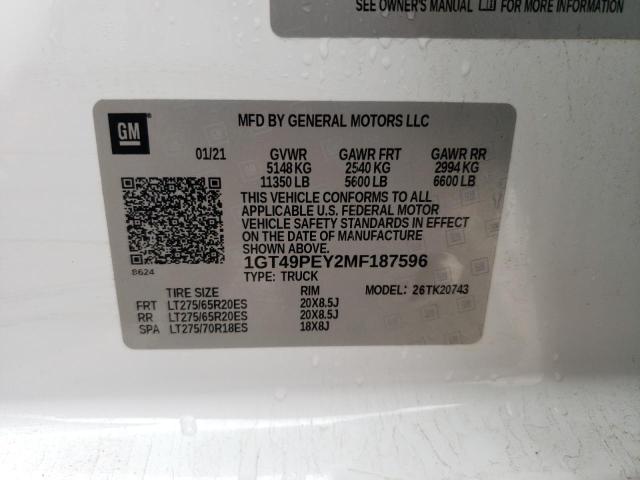 1GT49PEY2MF187596 GMC Sierra K2500 At4