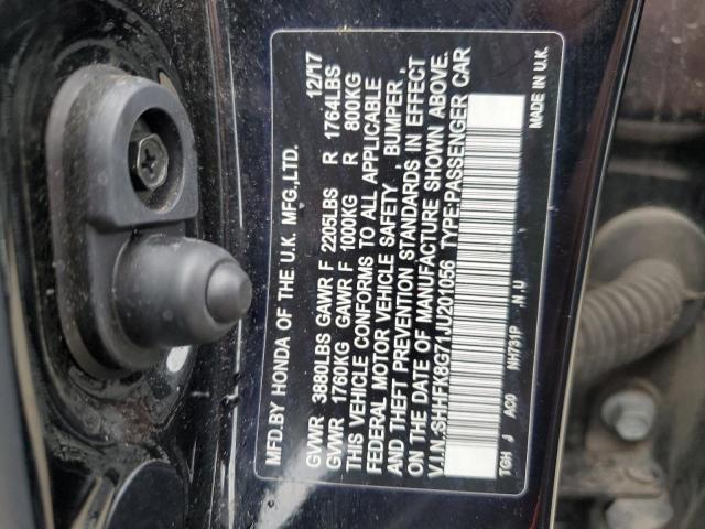 SHHFK8G71JU201056 Honda Civic Type-r Touring
