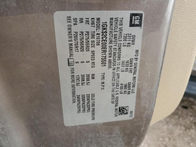1GKS2CE00ER175501 GMC YUKON SLT