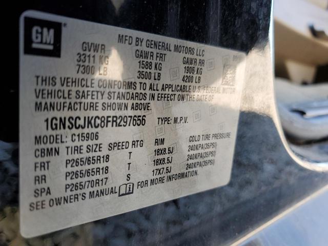 1GNSCJKC8FR297656 Chevrolet Suburban C1500 Lt