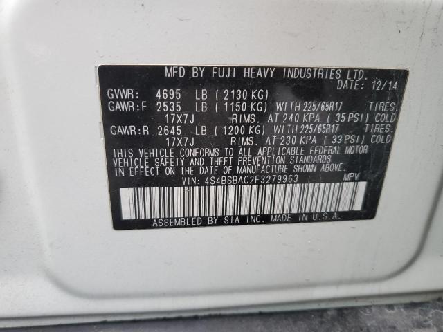4S4BSBAC2F3279963 Subaru Outback 2.5i