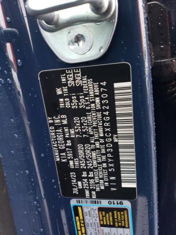 5XYP3DGCXRG423074 KIA Telluride Ex