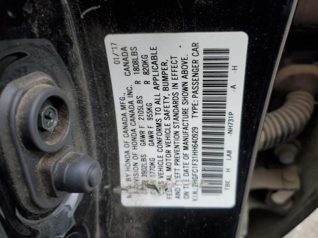 2HGFC1F31HH640929 Honda CIVIC EX