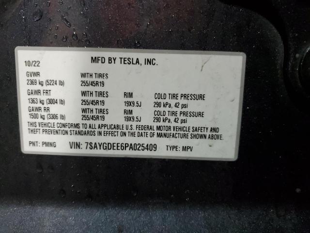 7SAYGDEE6PA025409 Tesla Model Y