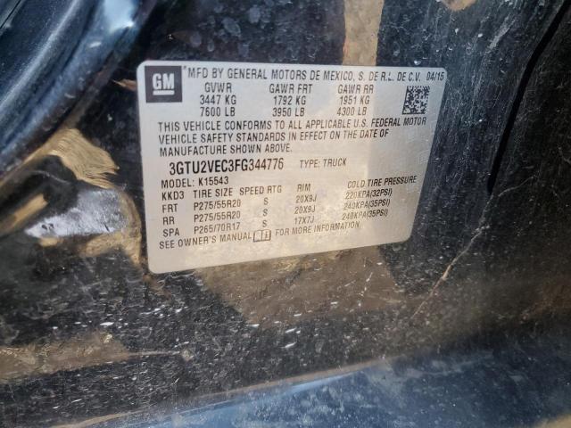 3GTU2VEC3FG344776 GMC Sierra K1500 Slt