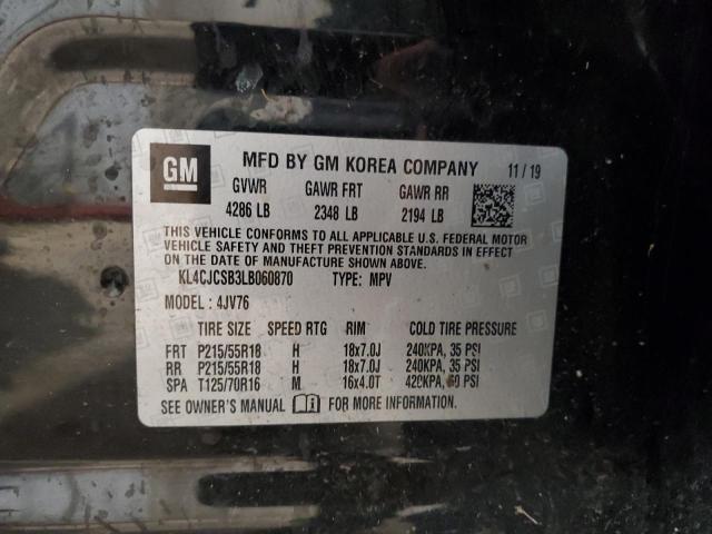 KL4CJCSB3LB060870 Buick Encore Essence