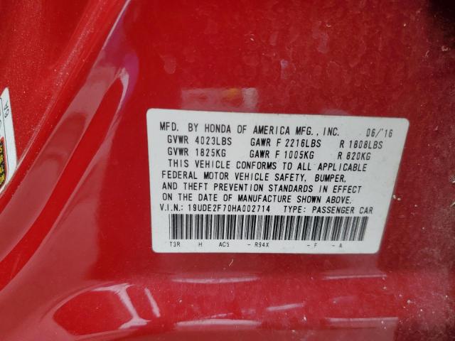 19UDE2F70HA002714 Acura Ilx Premium