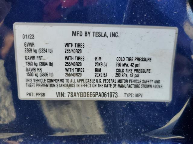 7SAYGDEE6PA061973 Tesla Model Y