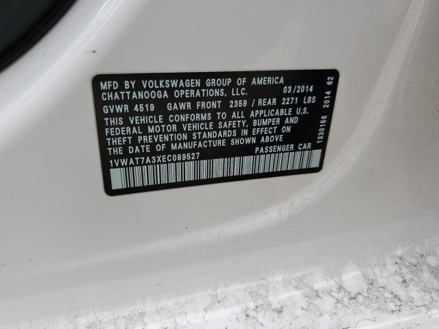1VWAT7A3XEC089527 Volkswagen PASSAT S