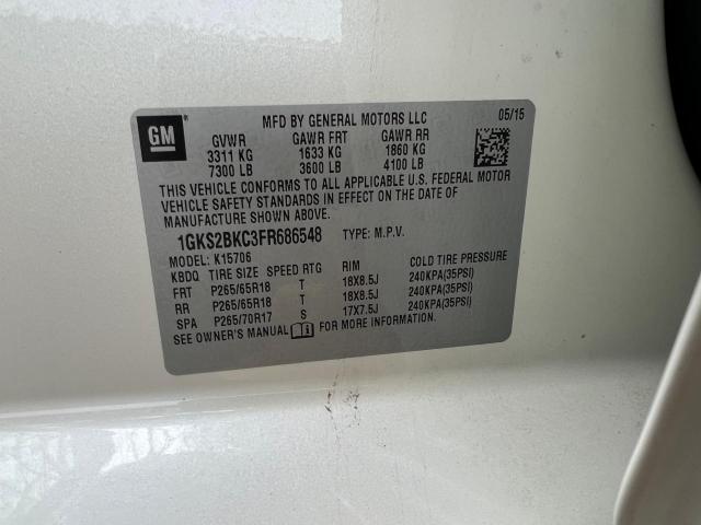 1GKS2BKC3FR686548 GMC YUKON SLT