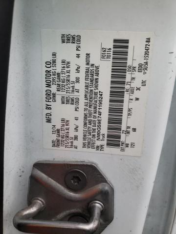 NM0GS9E74F1195247 Ford Transit Connect Xl
