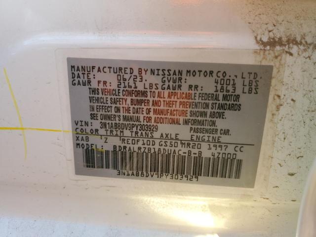 3N1AB8DV9PY303929 Nissan SENTRA SR