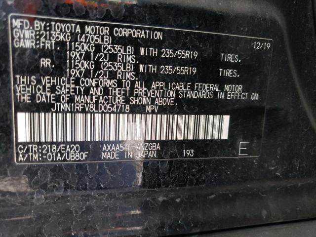 JTMN1RFV8LD054718 Toyota Rav4 Limited