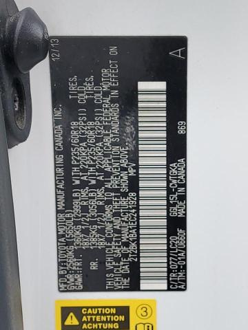 2T2BK1BA1EC241928 Lexus Rx 350 Base