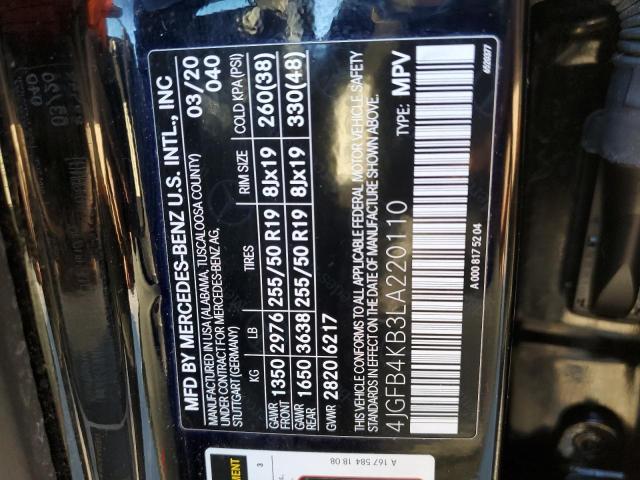 4JGFB4KB3LA220110 Mercedes-Benz GLE 350 4M