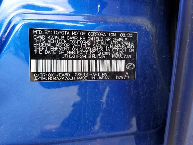 JTHG81F29L5043036 Lexus Is 300 F-sport