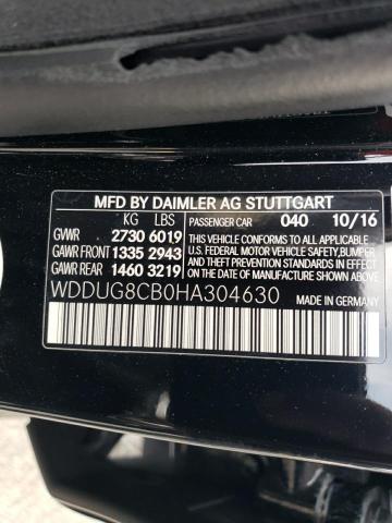 WDDUG8CB0HA304630 Mercedes-Benz S 550