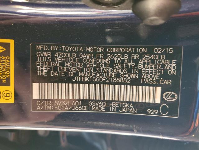 JTHBK1GG0F2188882 Lexus ES 350