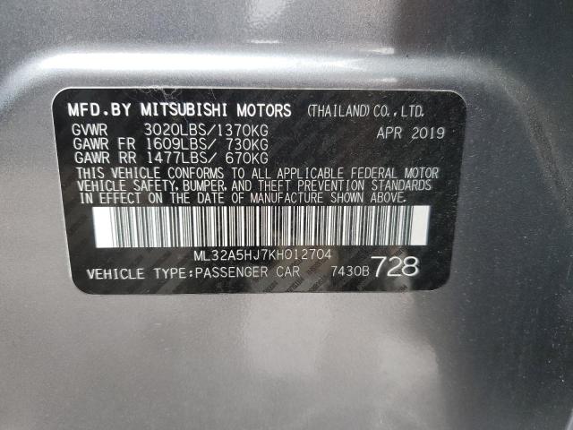 ML32A5HJ7KH012704 Mitsubishi MIRAGE LE