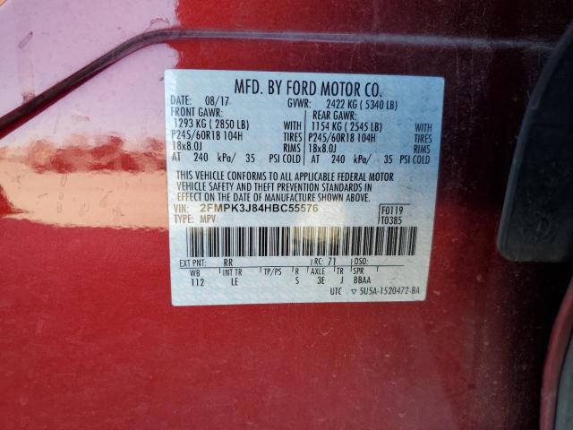 2FMPK3J84HBC55576 Ford EDGE SEL
