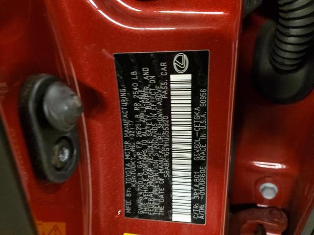 58ABK1GG1HU055920 Lexus ES 350