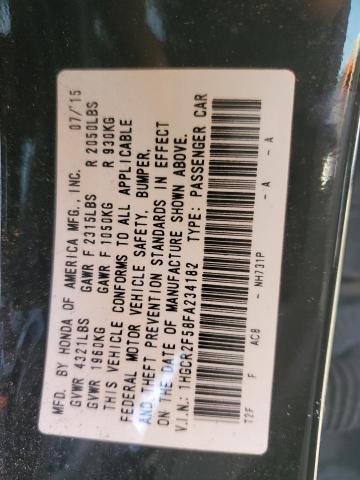 1HGCR2F58FA234182 Honda Accord Sport