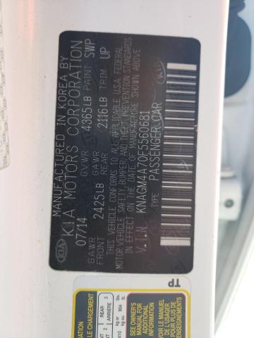 KNAGM4A70F5560681 KIA Optima Lx