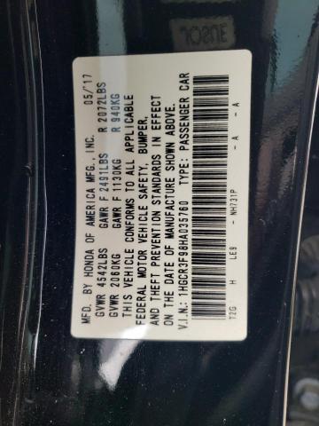 1HGCR3F98HA035760 Honda Accord Touring