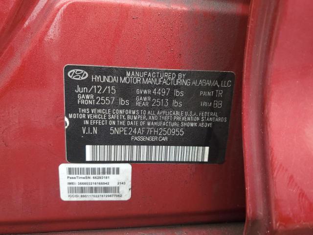 5NPE24AF7FH250955 Hyundai SONATA SE