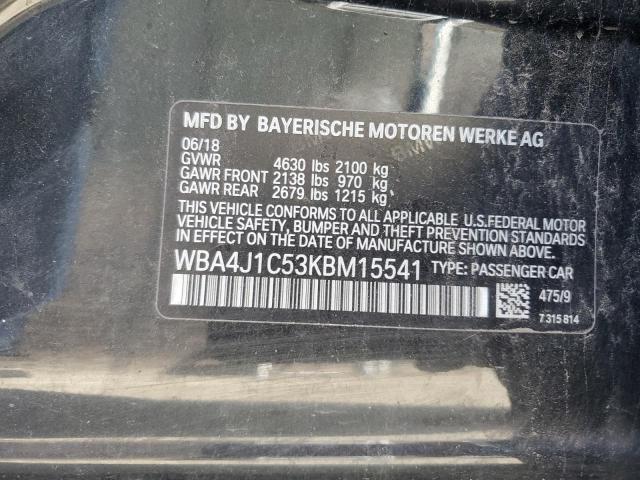 WBA4J1C53KBM15541 BMW 430i Gran Coupe