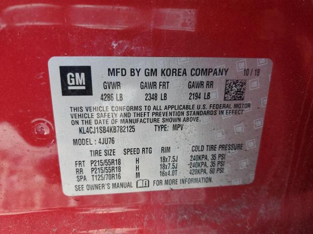 KL4CJ1SB4KB782125 Buick Encore Sport Touring