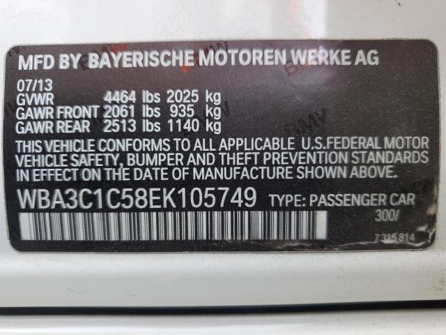 WBA3C1C58EK105749 BMW 328 I Sulev