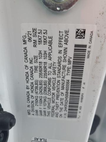 2HKRW2H56MH655564 Honda CR-V EX