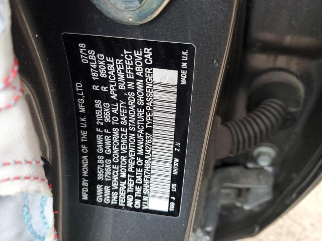SHHFK7H98JU427637 Honda Civic Sport Touring