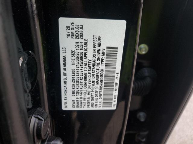 5FNYF8H57MB005008 Honda Passport Exl